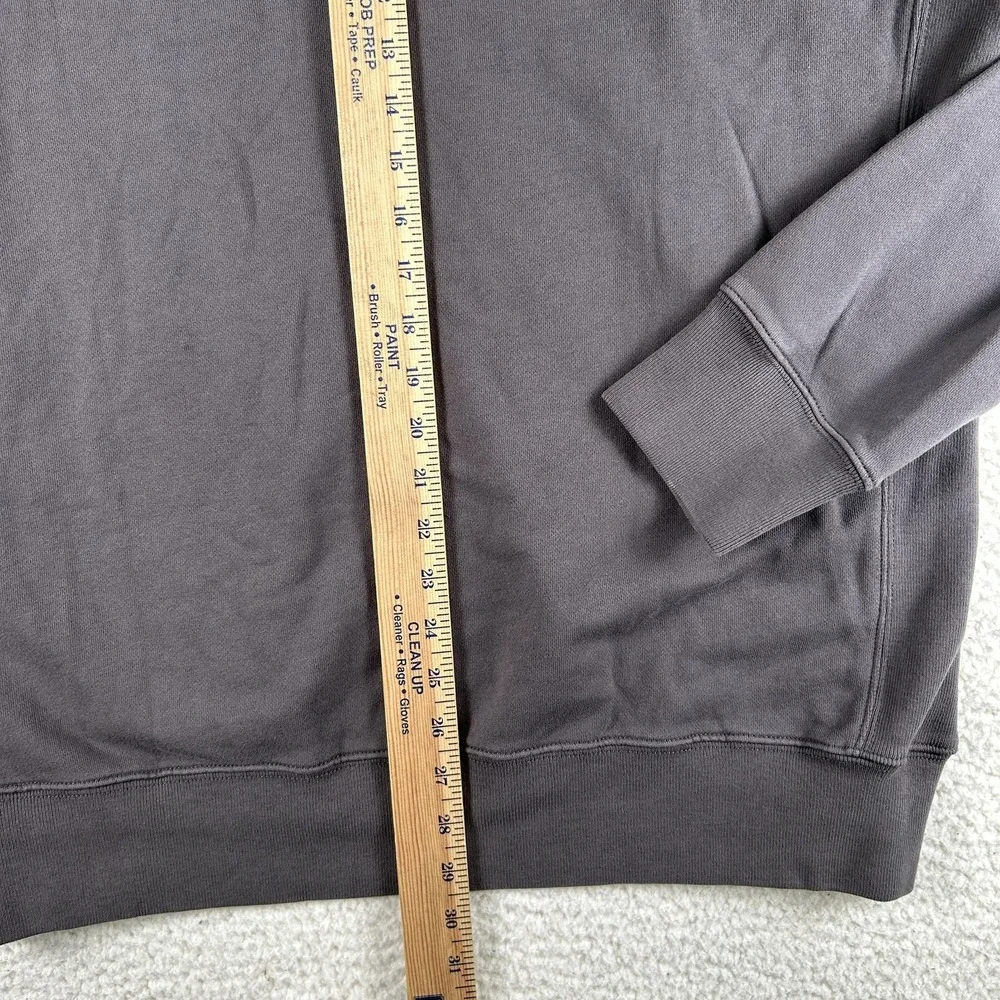 J.Crew Knit Goods Sweatshirt Mens XLT Tall Gray Fleece Pullover Crewneck AD467